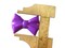 16 26mm Purple Bow Beads Plastic Beads Bow Knot Beads Acrylic Beads Big Beads